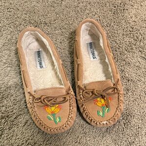 Limited Edition Minnetonka Moccasins with Colorful Floral Beading